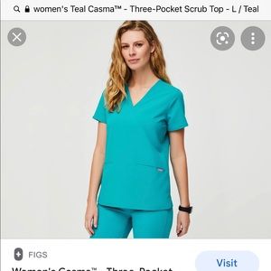 FIG SCRUB TOP IN TEAL SOLD OUT!!!